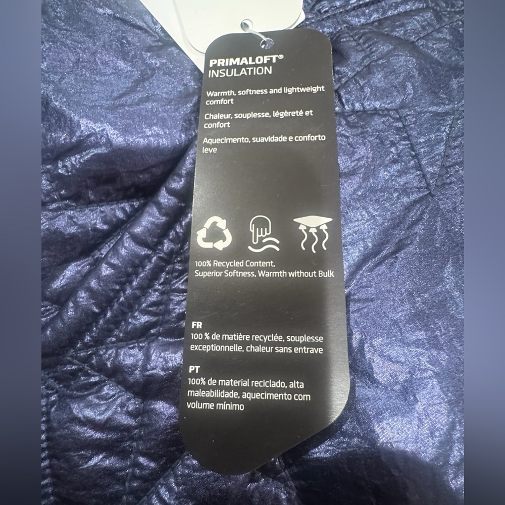 J. CREW Crewcuts Reversible Navy & Silver Quilted Vest - Picture 8 of 8